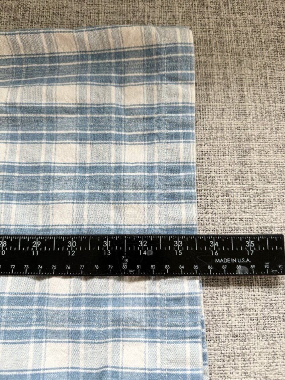 Vintage Plaid Jumper Dress Sz. L Blue Check Jumoef Dress - Picture 12 of 12
